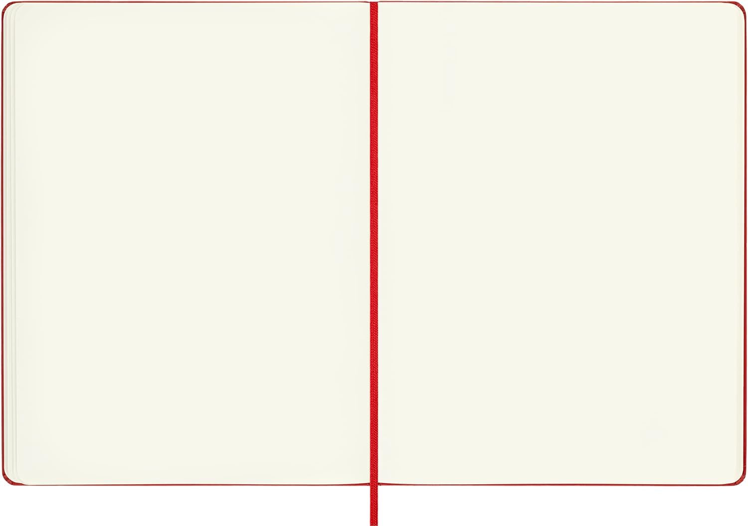 Moleskine Classic Notebook - Plain Pages | Hard Cover | Extra Large 19x25 cm | Scarlet Red 5
