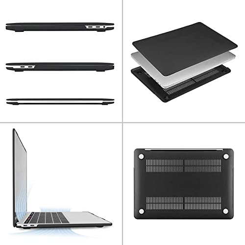 MOSISO Hard Case Cover for MacBook Pro 15-inch (2016-2019, Touch Bar Models) - Durable Polycarbonate Shell, Black