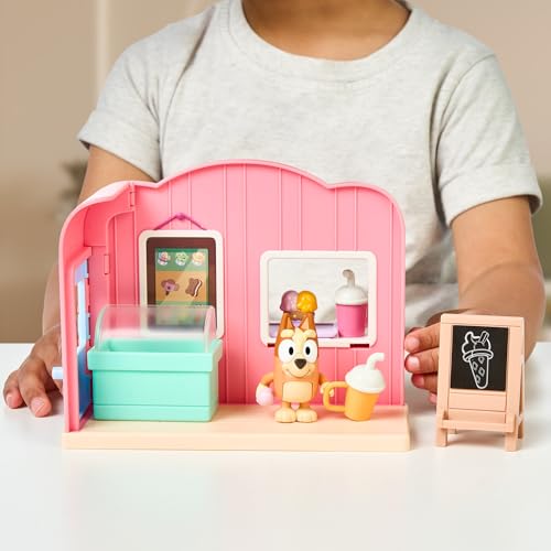 BLUEY Ice Cream Shop Playset with Bingo Figure - Imaginative Play for Kids 11