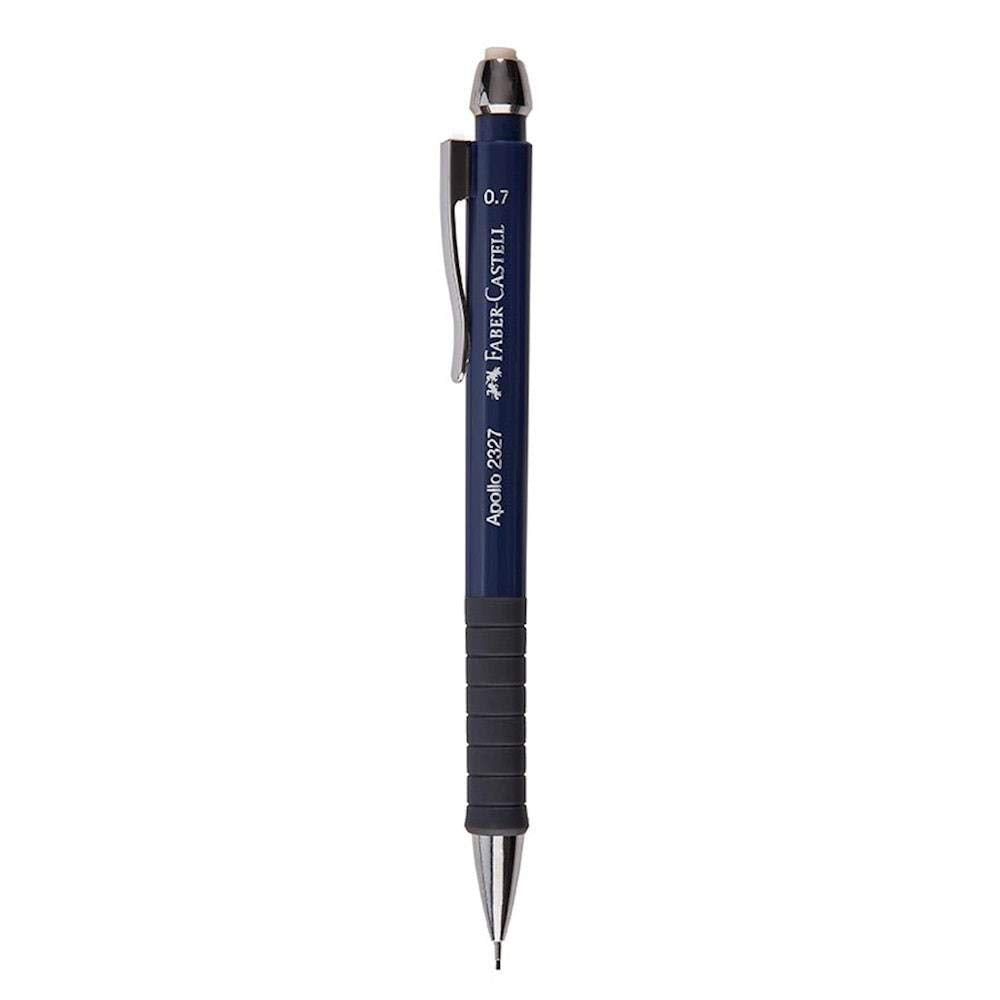 Faber-Castell Apollo Mechanical Pencil - 0.7mm Fine Point | Ergonomic Grip | Dark Blue 3