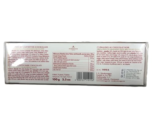 Niederegger Dark Chocolate Covered Marzipan Mini Loaves Gift Box | 8 Flavors | 100g
