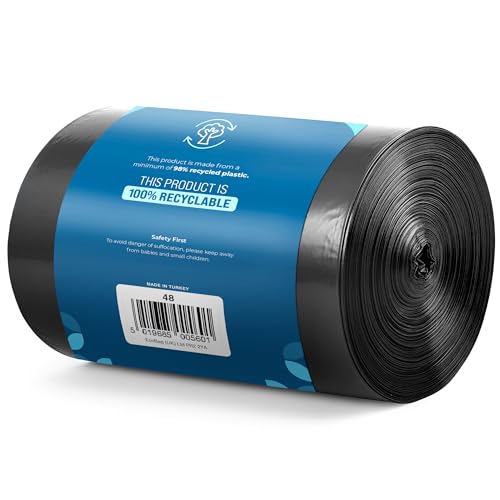 EcoBag 50 Pack Everyday Refuse Sacks - 100L Capacity | Heavy Duty & Leak Resistant 10