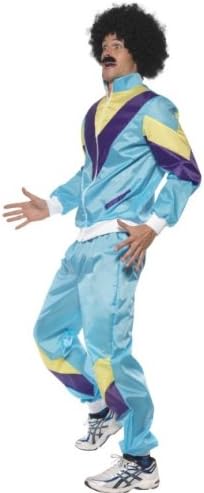 Smiffy's 1980s Scouser Shell Suit Costume - Large