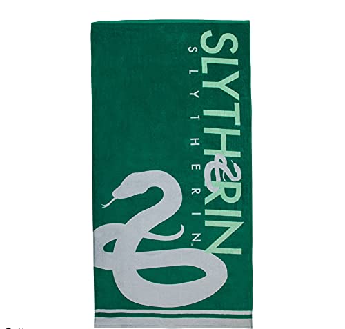 Cinereplicas - Harry Potter Slytherin Beach Towel - Officially Licensed