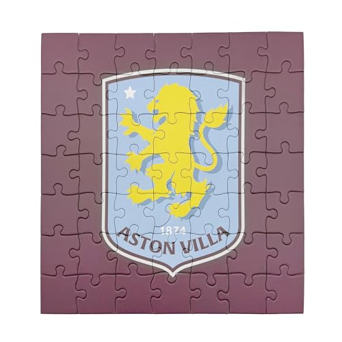 The Gift Scholars Aston Villa 50 Piece Jigsaw Puzzle - Official Licensed AVFC Crest for Kids | Ages 3+ 2