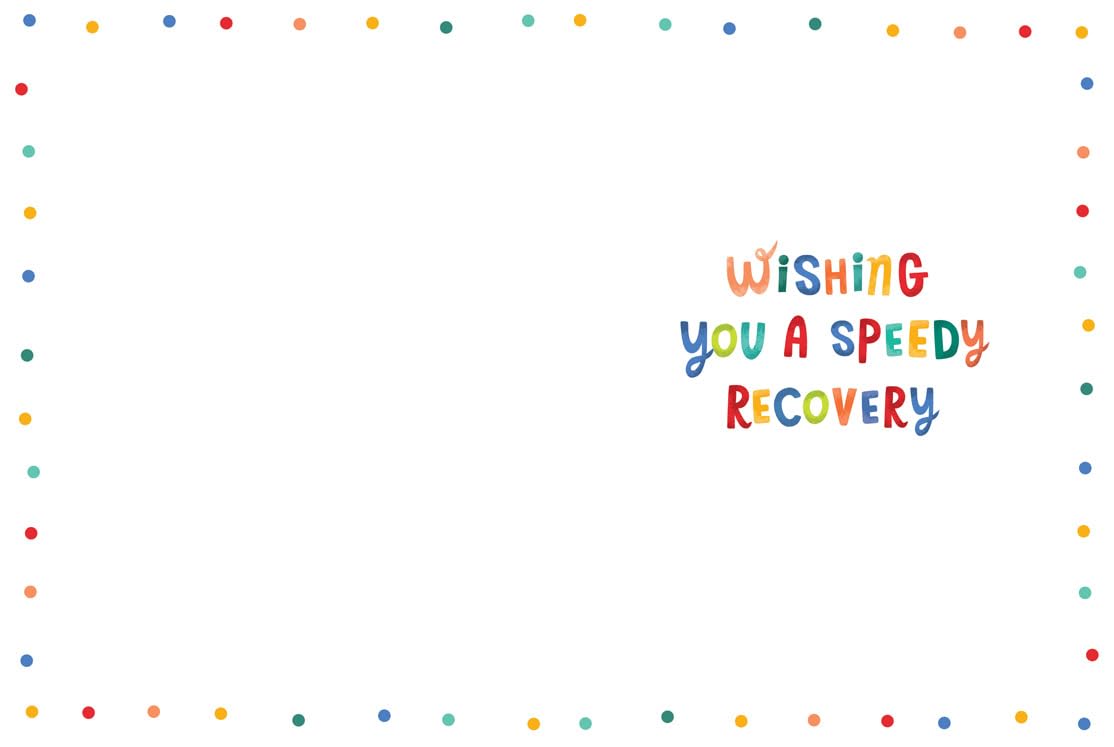Piccadilly Greetings Get Well Soon Card - A4 Size, Multicolor | 12 x 9 Inches 2
