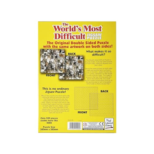 University Games Paul Lamond The World’s Most Difficult Jigsaws Cats Puzzle (529-Piece) 4