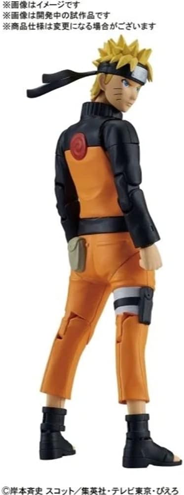 Naruto Uzumaki Figure-rise Standard Model Kit - Action Poses & Magnets for Wall Display, Ages 13+