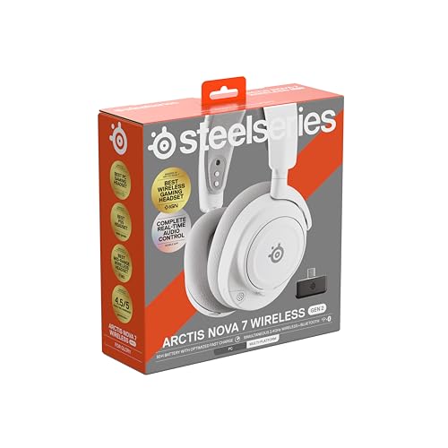 SteelSeries Arctis Nova 7 Wireless Gen 2 - 2.4GHz + Bluetooth Gaming Headset for PC, PS5, Xbox, Switch 24