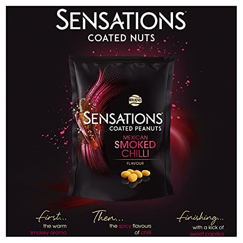Sensations Smoked Chilli Coated Sharing Peanuts - 150g Snack Pack | Suitable for Vegetarians 2