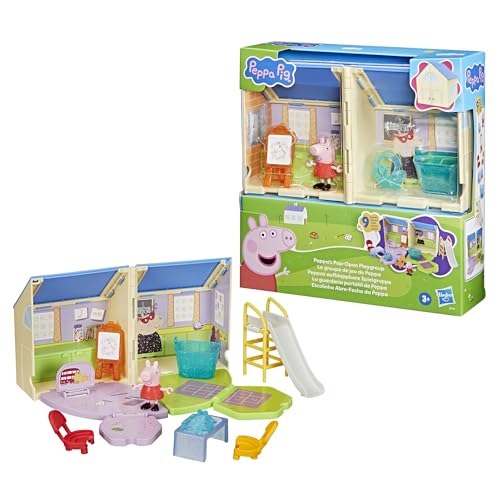 Peppa Pig Peppa's Pop-Open Playgroup Playset - Classroom & Playground Pretend Play for Ages 3+ 11