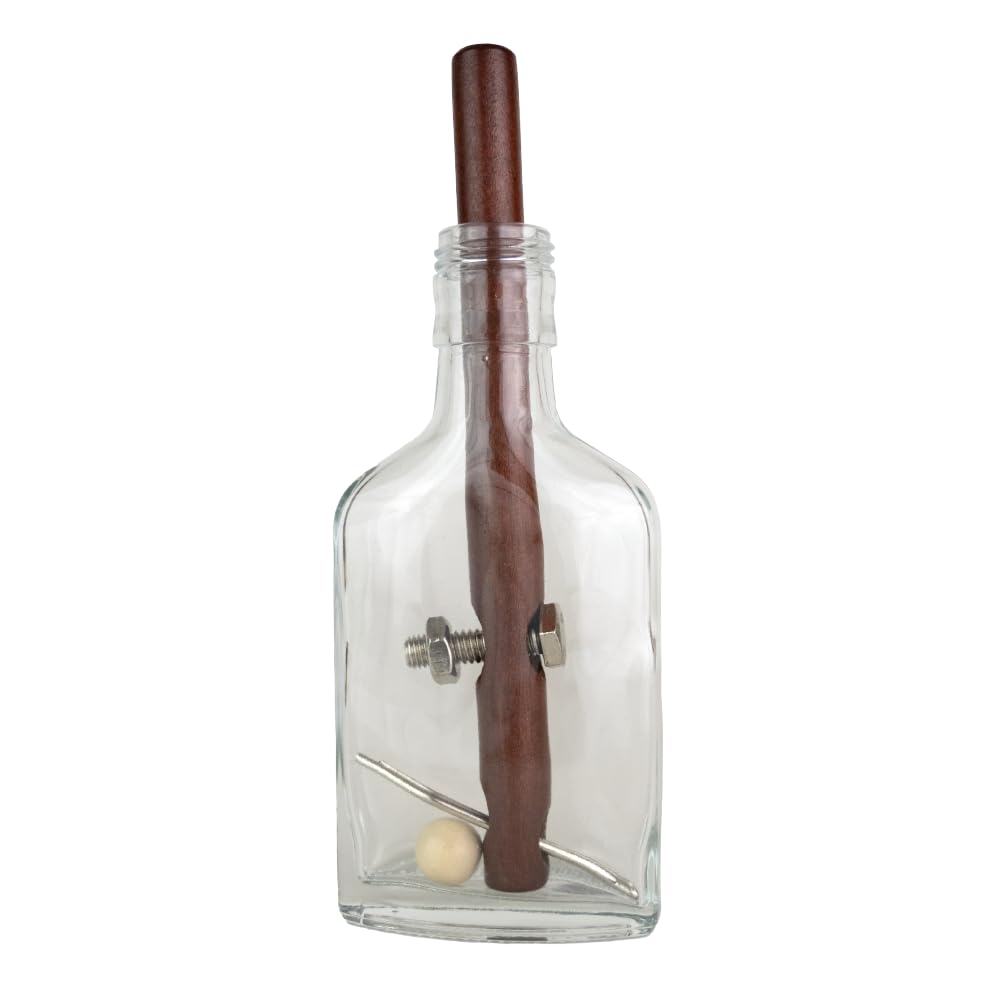 Project Genius True Genius Grecian Bottle Brain Teaser Puzzle - Wooden & Glass