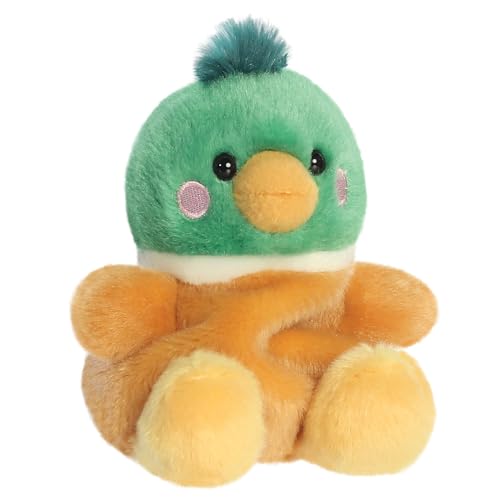 Palm Pals Puddles Mallard Duck Soft Toy - 13cm Bean-Filled Plush, Ages 0+ 4