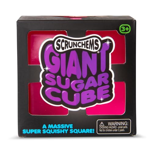 SCRUNCHEMS Giant Sugar Cube Squishy Sensory Toy for Stress Relief
