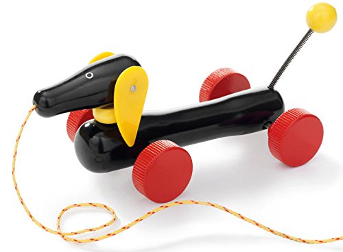 BRIO Dachshund Sausage Dog Pull-Along Toy - Promotes Motor Skills | FSC Wood | Ages 12 Months+ 3