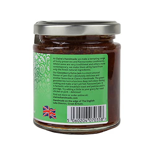 Claire's Handmade Gooseberry Extra Jam - Tart & Full-Flavoured | 227g | Vegan & Gluten Free 3