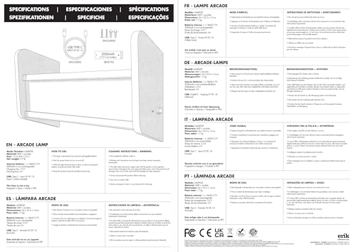 Grupo Erik - Street Fighter Arcade Machine Wall Light with Shelf USB-C Lamp 8