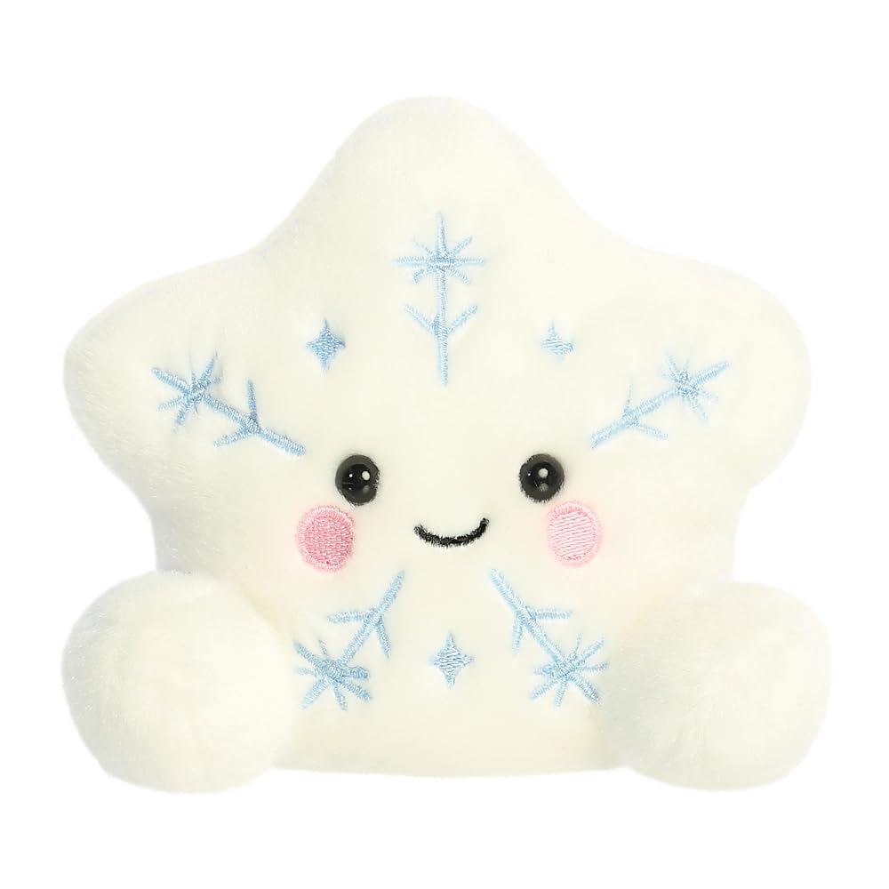 Aurora Palm Pals Glisten Snowflake Soft Toy - 13cm Collectable Plush