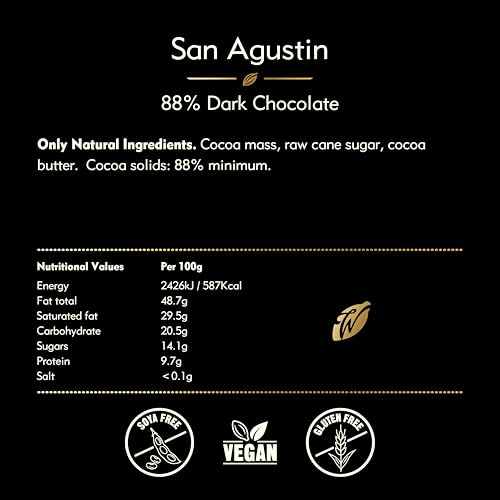 Willie's Cacao - 88% San Agustin Dark Chocolate Bar - 50g - Single Estate Colombian Cocoa - Vegan - Artisan Made 6