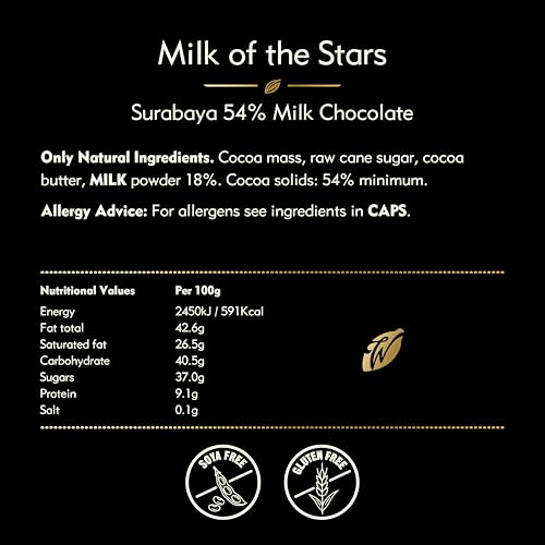 Willie's Cacao Bar - Milk of the Stars, Surabaya 54% Milk Chocolate - 50g 5