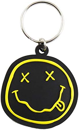 Pyramid International Nirvana Smiley Rubber Keychain (RK38787C)