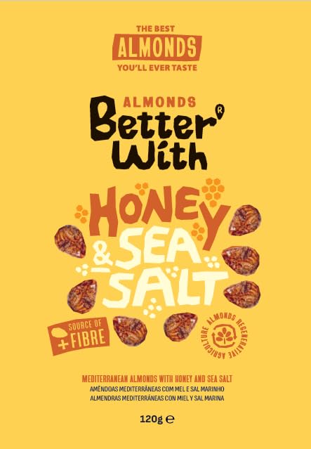 Better With Honey & Sea Salt Almonds - Sweet & Savoury Gourmet Snack | 120 g