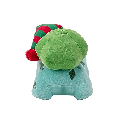 Pokémon Seasonal Plush - Bulbasaur with Striped Hat 8-Inch Plush for Pokémon Fans (PKW3377)