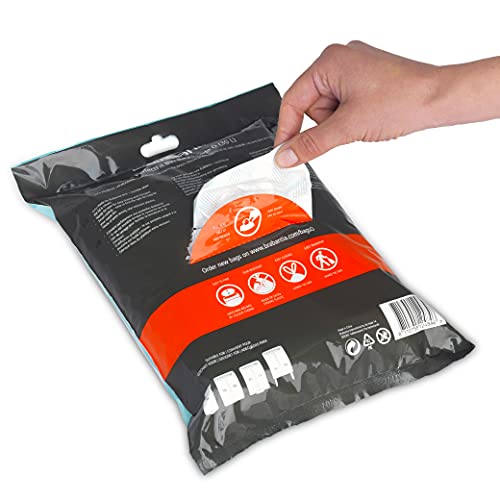 Brabantia PerfectFit Bin Liners Size O/30 Litre - Thick Plastic Trash Bags with Tie-Tape Handles (40 Pack)