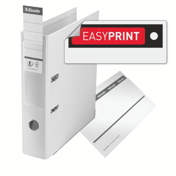 Esselte Solea A4 Lever Arch File - 75mm Spine | 500 Sheet Capacity | PP Plastic Cover | Blue 4