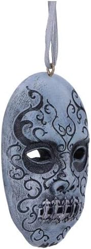 Nemesis Now Harry Potter Deatheater mask Hanging Ornament, Grey, 7cm