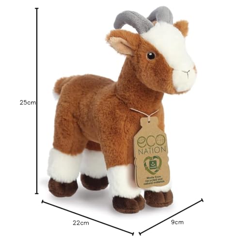 Aurora Eco Nation Goat Soft Toy, 10.5In, Made from Recycled Plastics 7