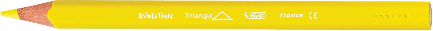 BIC Kids Evolution Triangle ECOlutions Colouring Pencils - 12-Pack for Kids 2+