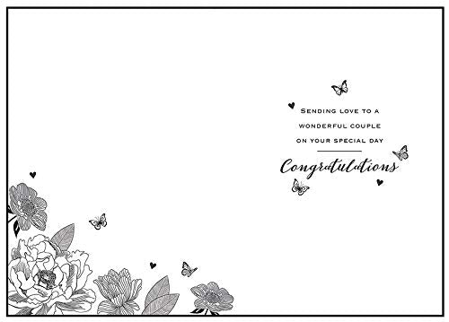 Piccadilly Greetings Wedding Card - 7 x 5 Inches | Multicolor | Model A11725