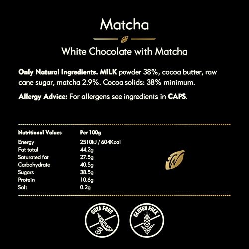 Willie's Cacao Bar - Matcha White Chocolate with Ceremonial Grade Green Tea 50g 5