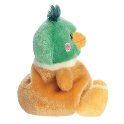 Palm Pals Puddles Mallard Duck Soft Toy - 13cm Bean-Filled Plush, Ages 0+ 5