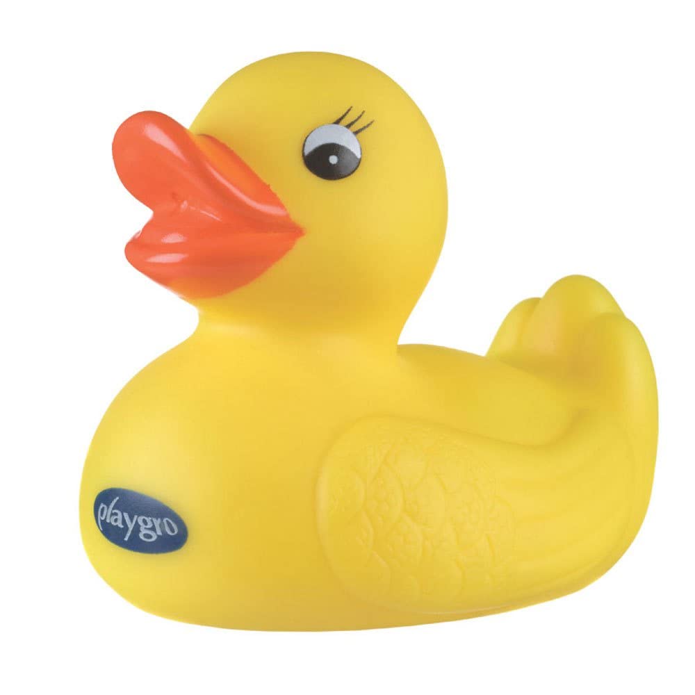 Playgro Rubber Bath Duck - Waterproof & Dirt-Free | Soft Material | Ideal for Babies 6+ Months 1