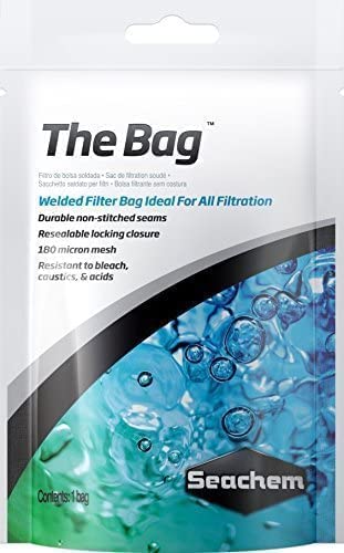 Seachem The Bag Filter Media Bag | Durable Welded Seams | Resealable Closure | 1 Count
