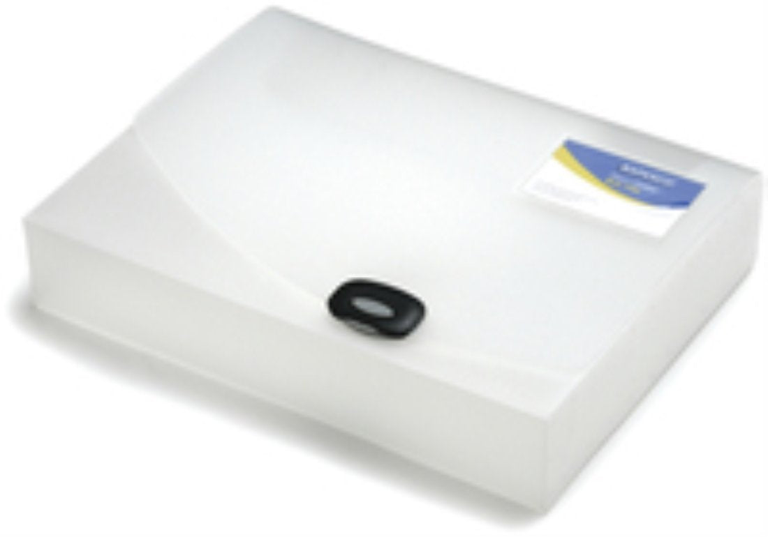 RAPESCO 0711 A4 Rigid Box File - Clear Transparent | 40mm Spine | 375 Sheet Capacity