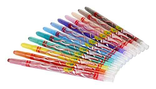Pastelli a cera Crayola Twistables, multicolore, confezione da 24