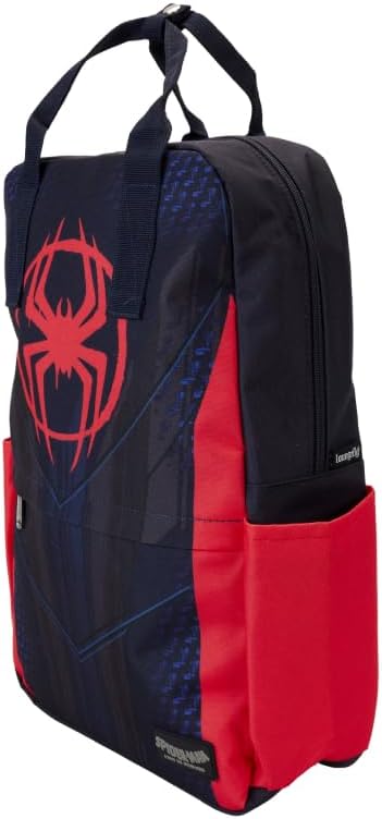 Loungefly Marvel Spider-Man Spider-Verse Miles Morales Suit Full Size Nylon Backpack (LOUMVBK0338)