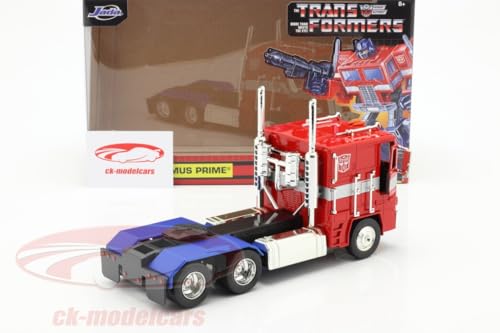 Jada Toys Transformers G1 Optimus Prime Vehicle - 1:24 Scale Die-Cast Model for Ages 3+