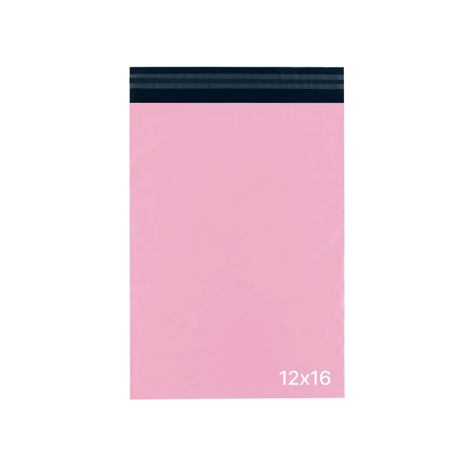 delka Durable Pink Poly Mailer Bags - Tear-Resistant, Self-Sealing | 12x16 (25 Pack) 1