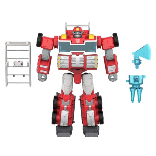 Transformers Age of the Primes Voyager Class Rescue Bot Heatwave Action Figure | 7-Inch | Red