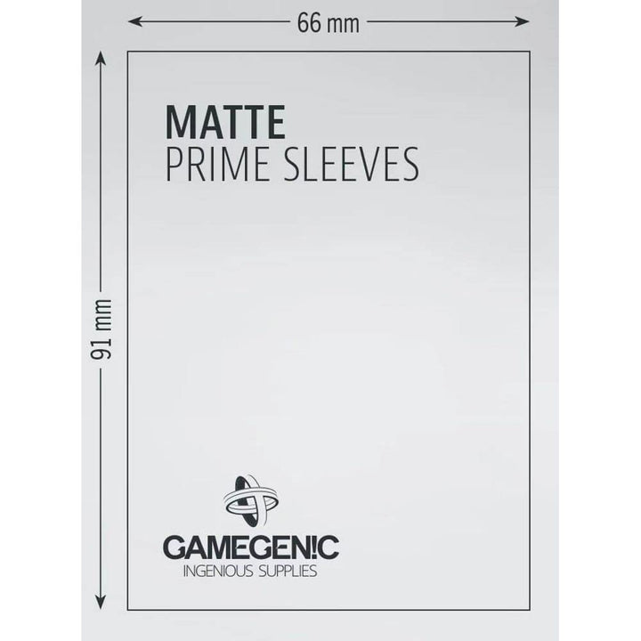 Gamegenic GGS11027ML Matte Prime Sleeves (100-Pack), Red