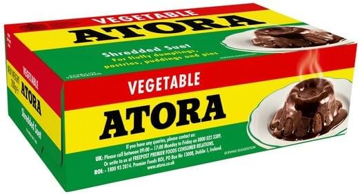 Atora Shredded Vegetable Suet 200g - Pack of 2 | Vegetarian Cooking Fat for Baking, Pastry & Puddings