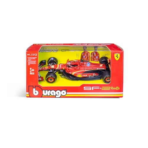 Bburago F1 Ferrari SF-24 (2024) Leclerc Race Car - 1:43 Scale Diecast Model