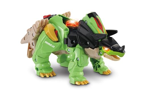 VTech Switch & Go Dinos Armour Up Triceratops Spinosaurus - 2-in-1 Interactive Dino Toy for Ages 3-8 7