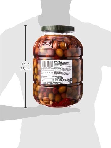 Odysea Greek Mixed Olives with Red Pepper & Garlic in Brine - 3 kg
