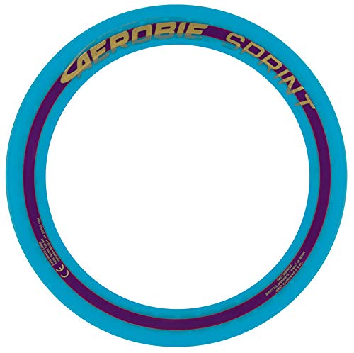 Aerobie Sprint Ring 10'' Flying Disc - High Quality Construction | Flies Enormously Far | Assorted Colours 7