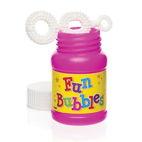 Baker Ross Mini Blow Bubbles - Pack of 8 Assorted Colors | Pocket-Sized Fun | Ideal for Parties 4